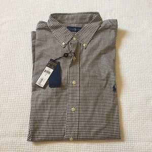 NWT Ralph Lauren Checkered Button Down size L